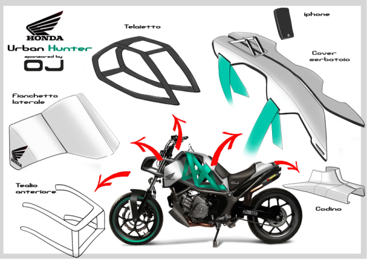 HONDA URBAN HUNTER from sketch to reality