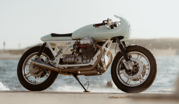 Restyled Moto Guzzi V1000 G5 Looks Like the Custom Bike Equivalent of Minty Ice Cream