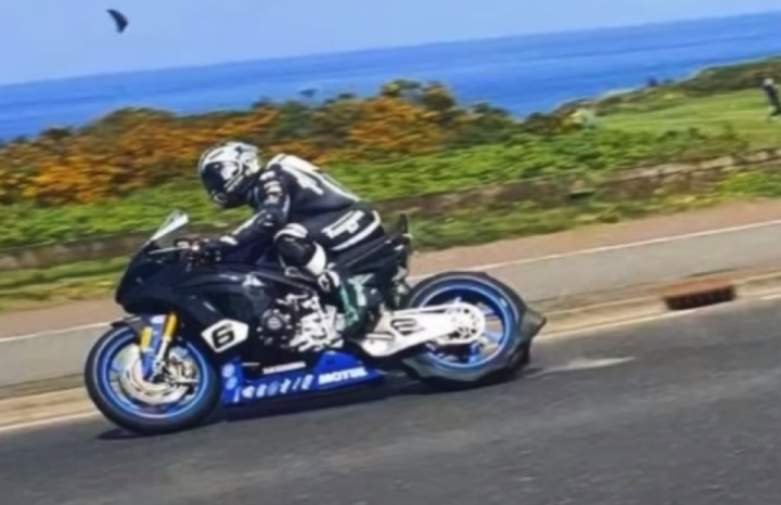 MICHAEL DUNLOP’S DUNLOP TIRE EXPLODE AT 180MPH