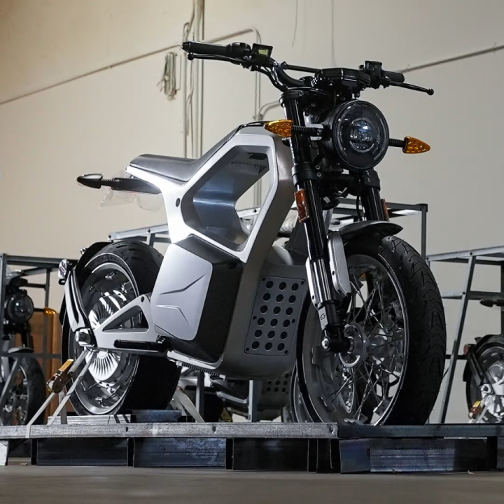 The Metacycle was priced at $5,000 at launch, but currently costs $6,500 and can be had in the original Naked Silver or two other color options