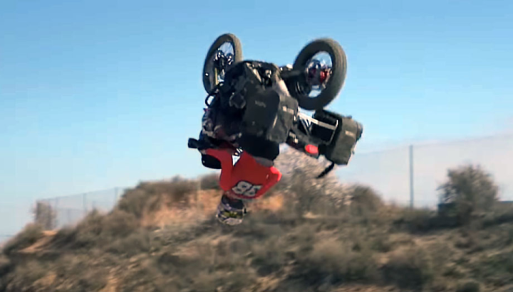 Honda Africa Twin backflip