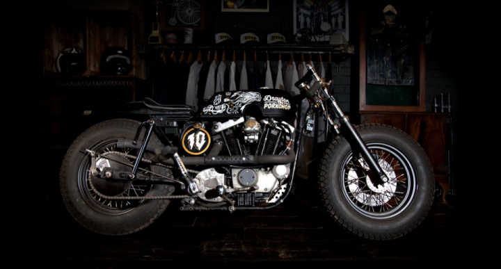 1972 HARLEY IRONHEAD SPORTSTER "The Drayton Porkchop" By Boneshaker Choppers