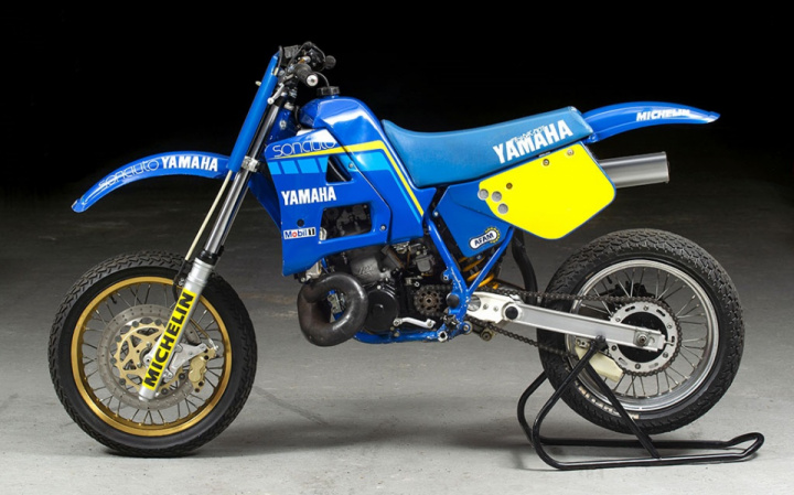 Yamaha YZ 535 Supermoto of Stéphane Peterhansel.