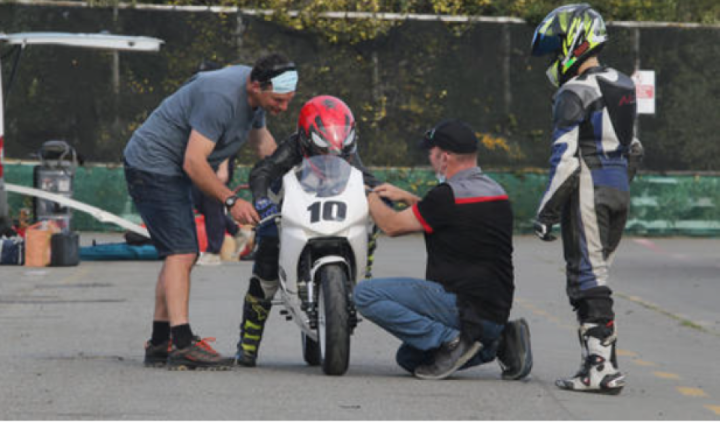 Mini replica bikes get young Canterbury riders into MotoGP