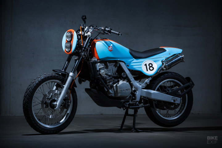 Rare BMW F650 in Gulf Racing Colors