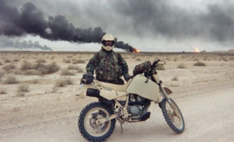 Military Custom Kawasaki KLR650 Converted to Run on Diesel Fuel