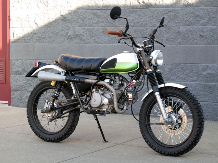 Honda Resto Mod With a Triumph Mini Scrambler Look