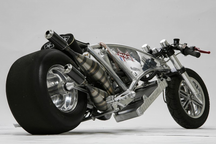 Custom scooter 2EVIL for Drag racing