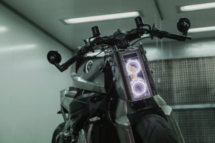 A wild custom BMW K1200S from Pan Speed Shop of Madrid.