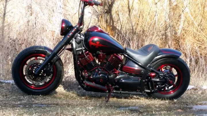 Custom Yamaha V-star Classic Bobber by Backyard Bobbers