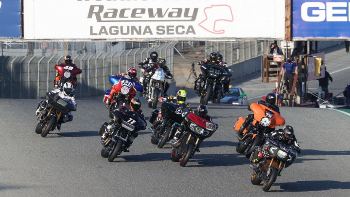 King of the Baggers race with MotoAmerica