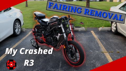 Yamaha R3 Fairings and headlight removal