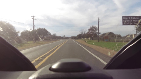 Just riding around town.