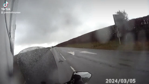 Setting off in sunshine and hitting a downpour.