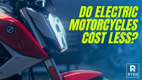Do electric motorcycles cost less?
