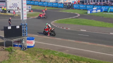 North West 200 2024 - Glenn Irwin Superbike Win, Burnout
