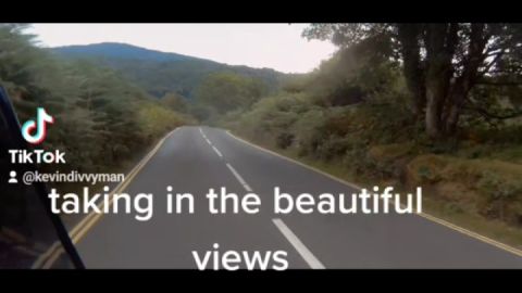 Descending a steep hill to New bridge