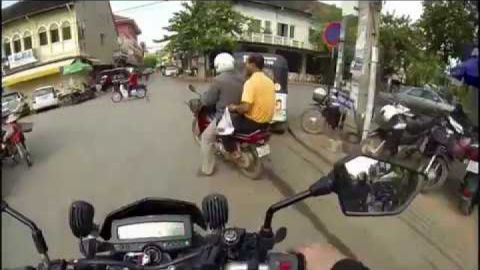 Riding Siem Reap City, Cambodia.