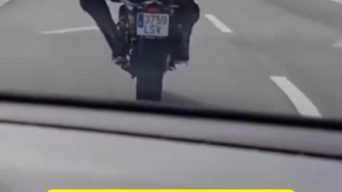 So close to getting his knee down