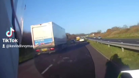 Safe positioning while overtaking in traffic.
