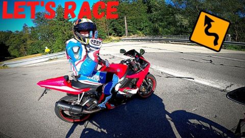 Road race with a Yamaha R6 ??✌
