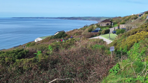 Yes, sunshine. Out cometh my #interceptor650 for a 107ml ride to Whitsand Bay, Cornwall.