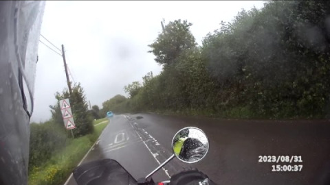 When you take your 15 Yr old grandson for a ride and it rains.