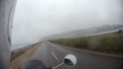 A slightly damper ride along Slapton straight