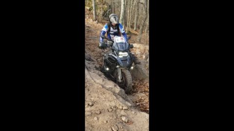Giving the GSA a good workout on Potts mountain jeep trail.