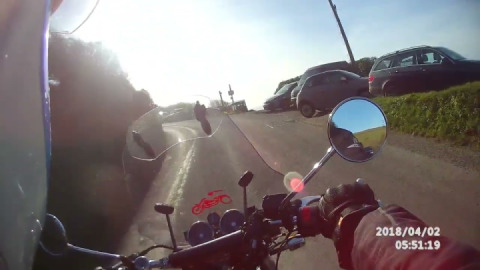 Bliss,cruising along Whitsand Bay by the ocean on my...