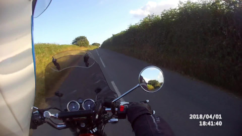 You never know who you will meet on a 60mph cornish B road!