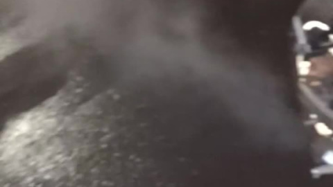 Engine ticking. 50°C on dash in this video. Zx6r 2005 and smoke. Outside 0°C