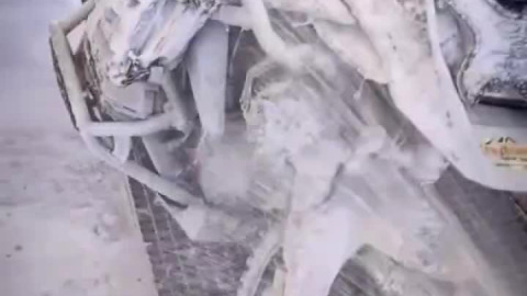 After a tough day of pure off-roading, it's time for a well-deserved shower