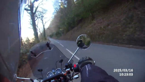 Could this be heaven? It's certainly blissful riding empty mid devon B roads.