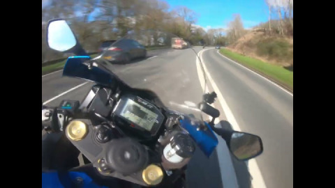 Chase a crazy 125 rider on a 1200cc the first time
