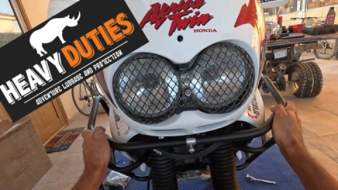 Installing Heavy Duties Crash Bars on my Africa Twin