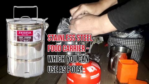 Simple Moto Camp Cooking Set Up