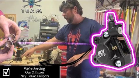 In The Garage Today Fixing Our Scooters Front NCY Brake Caliper