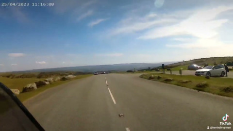 Passing Haytor rocks, then a beautiful panoramic coastal view opens up.