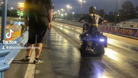 Motorcycle racing at Gulfport Dragway