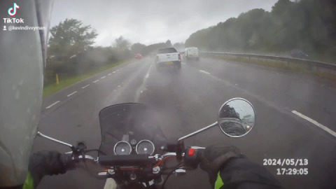 Dual carriageways and rain...