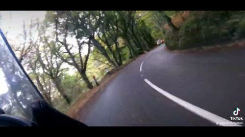 Enjoying a favourite road..
