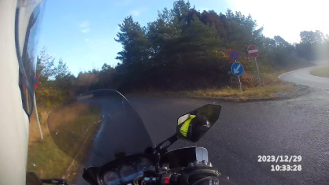 Safely joining a dual carriageway.