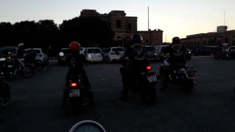 Engines start. Multi-club ride.