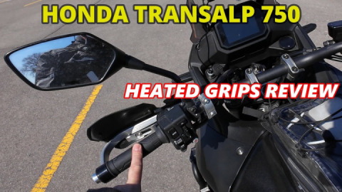 Honda Transalp 750 OEM Heated Grips ride review