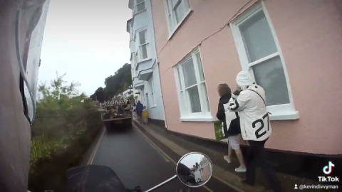 Enjoying a ride across the Dartmouth ferry and along the river dart.