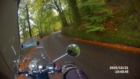 Another damp, leafy east Dartmoor road, with leaves, some nice tight bends....