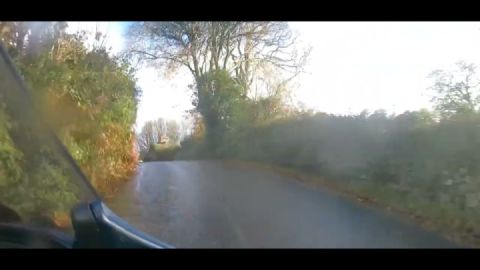 Enjoying a wet Autumn ride