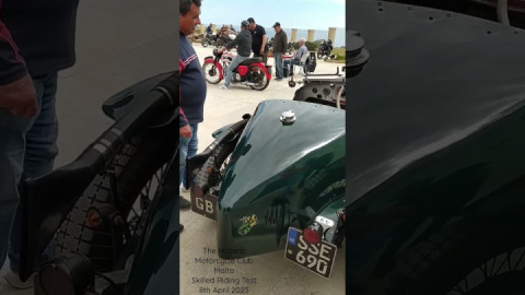 The Historic Motorcycle Club - Malta, Skilled Riding Test.