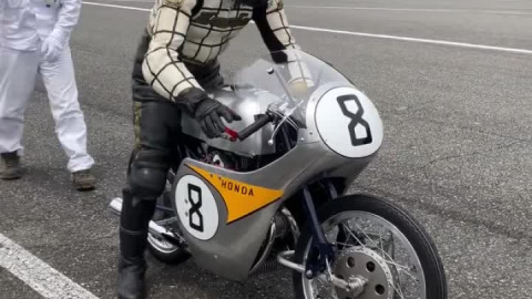 Test running of RC142 at Motegi, Japan